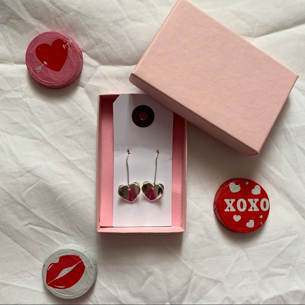 Heart Dangle Earrings